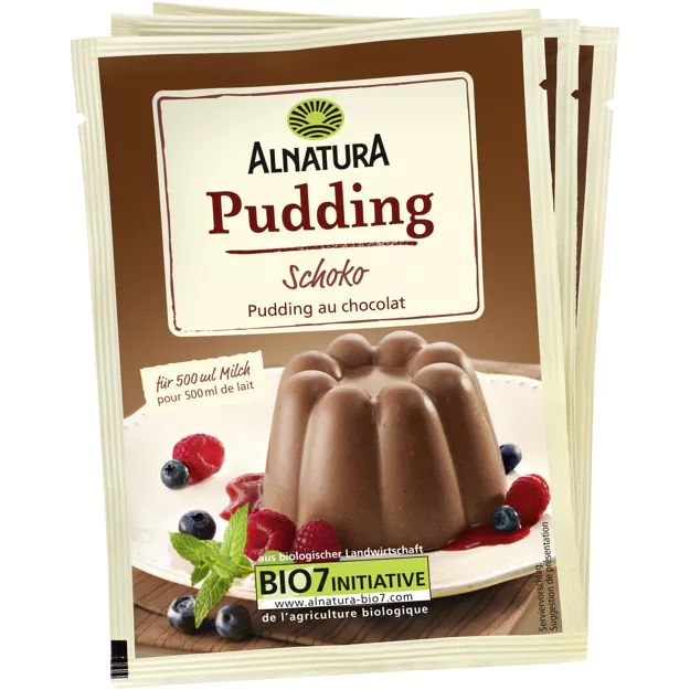 Alnatura Bio Puddingpulver Schoko (3x46g)