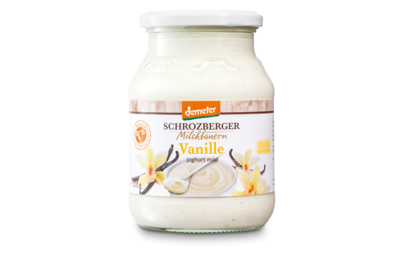 BIO Demeter Milchbauern Joghurt im Pfandglas - Vanille (500g)