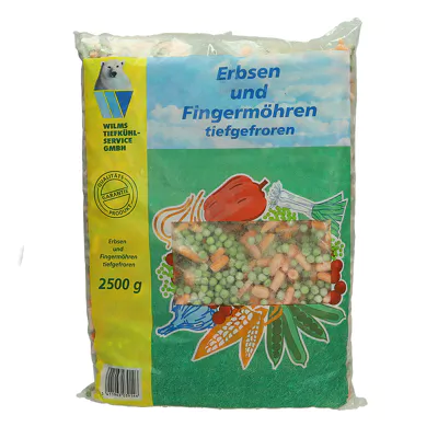Erbsen und Fingermöhren TK (2,5kg)