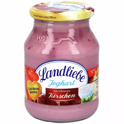 Landliebe Joghurt im Pfandglas - Kirsche (500g)