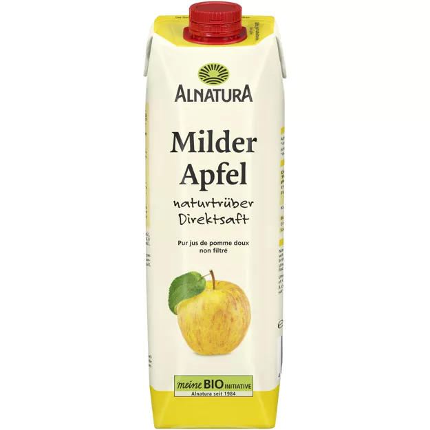 Alnatura Bio Milder Apfelsaft - naturtrüber Direktsaft (1l)