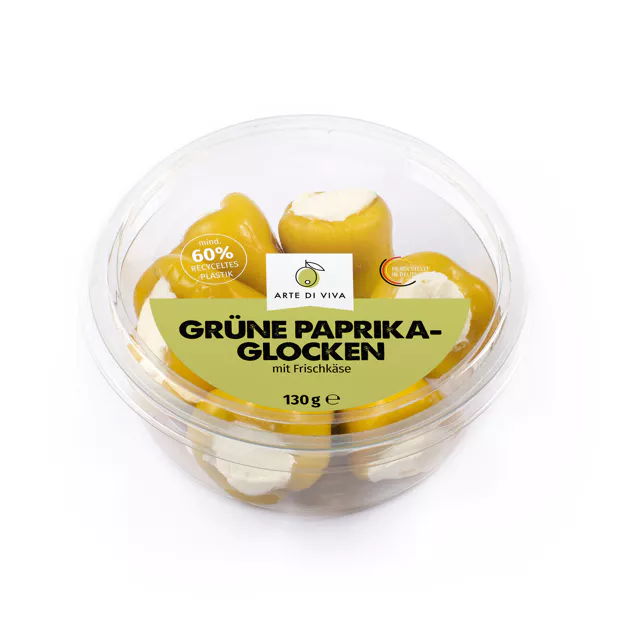 Arte di Viva Grüne Paprikaglocken mit Frischkäse (130g)