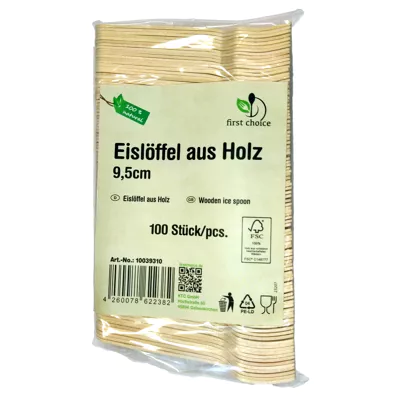 Eislöffel Holz (100Stk.)
