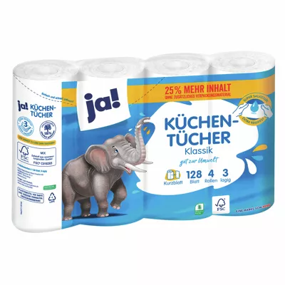 Küchenrolle 4x128 Blatt