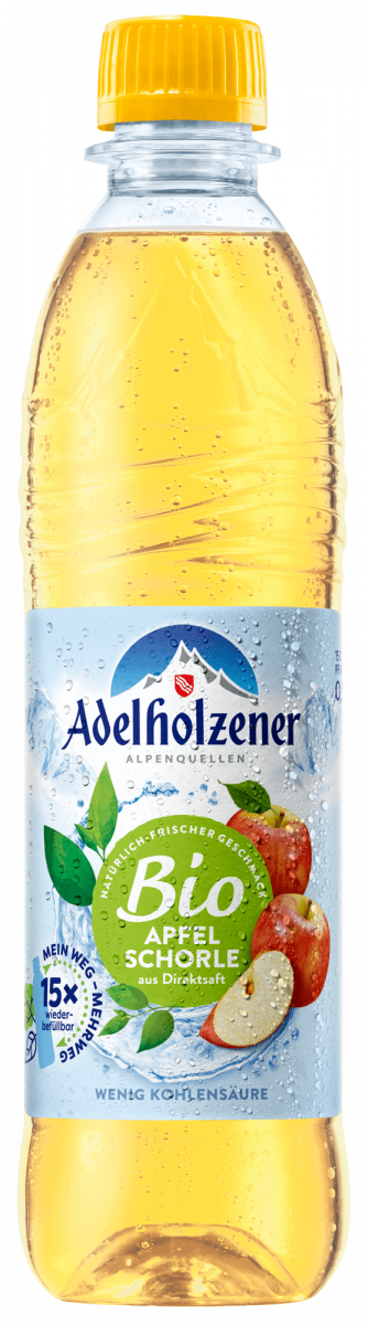 Adelholzener BIO Apfelschorle 0,5l (PET)