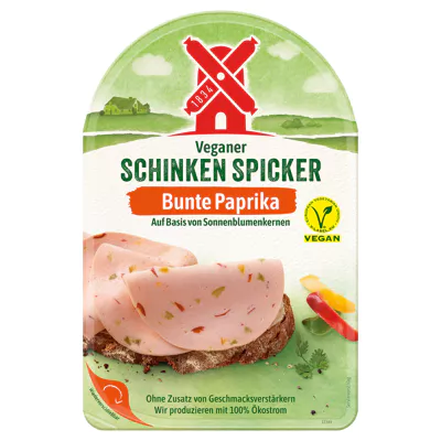Veganer Schinkenspicker - mit buntem Paprika (80g)