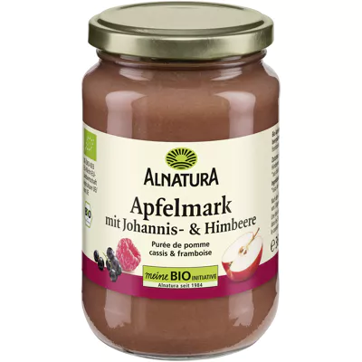 Alnatura Bio Apfelmark mit Johannisbeere und Himbeere (360g)