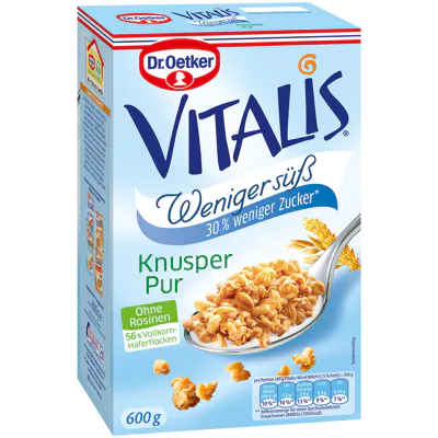 Dr. Oetker Vitalis Müsli - weniger süß (600g)