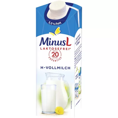 MinusL laktosefreie H-Milch 1,5% (1l)