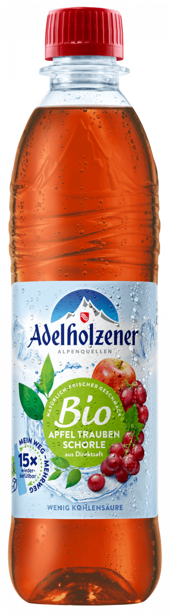 Adelholzener BIO Apfel-Trauben Schorle 0,5l (PET)