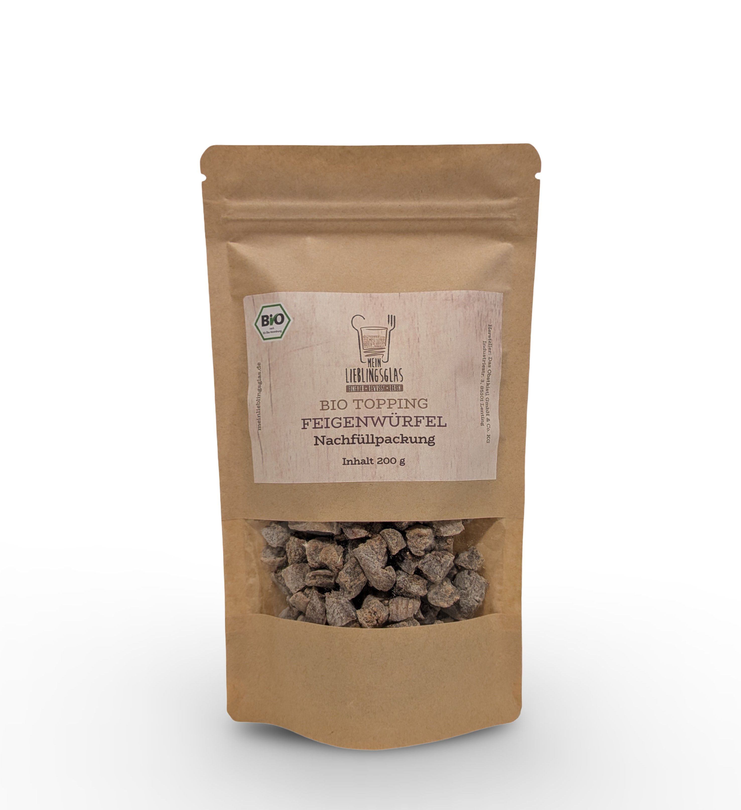 BIO Feigenwürfel - Nachfüllpackung (200g)