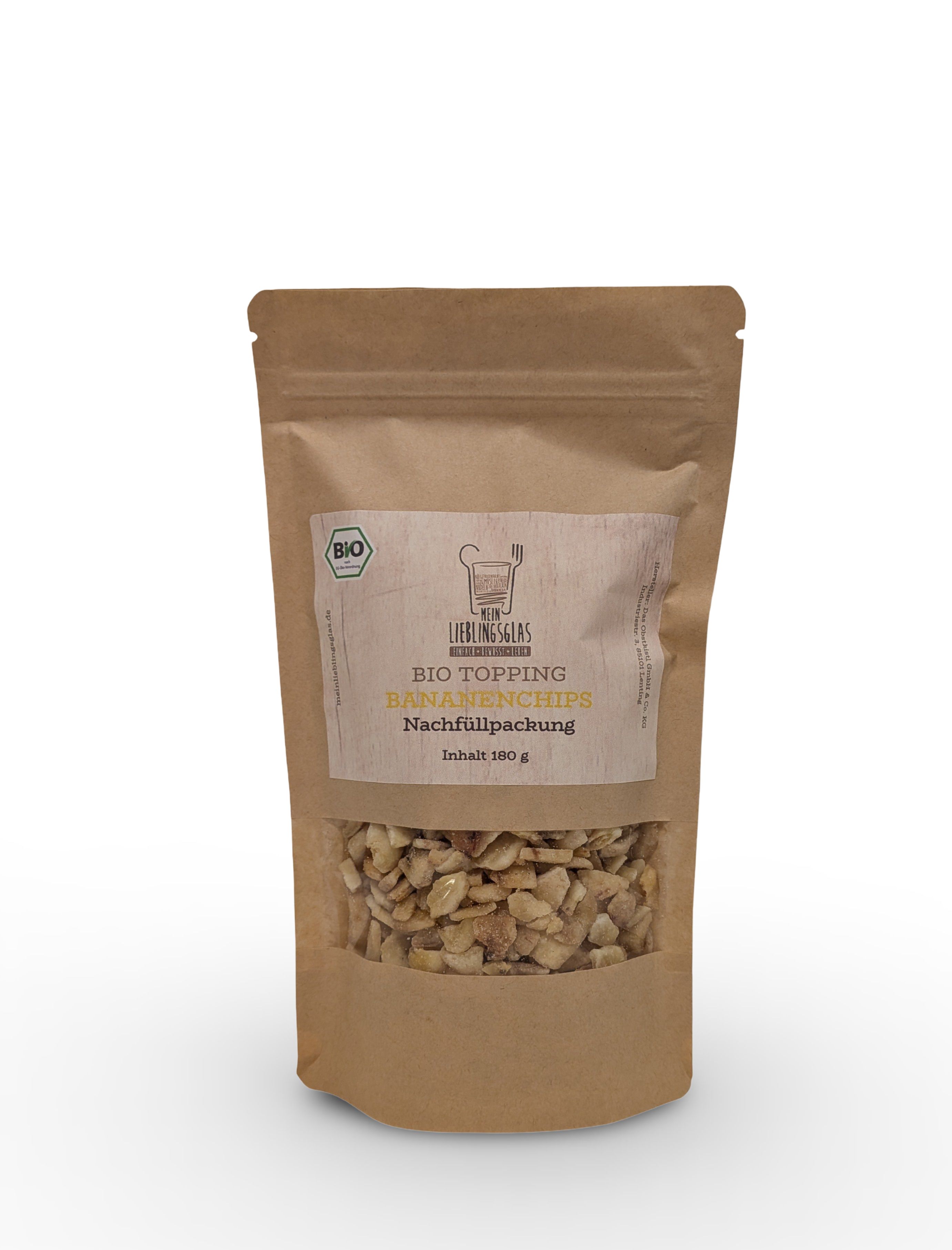 BIO Bananenchips - Nachfüllpackung (180g)