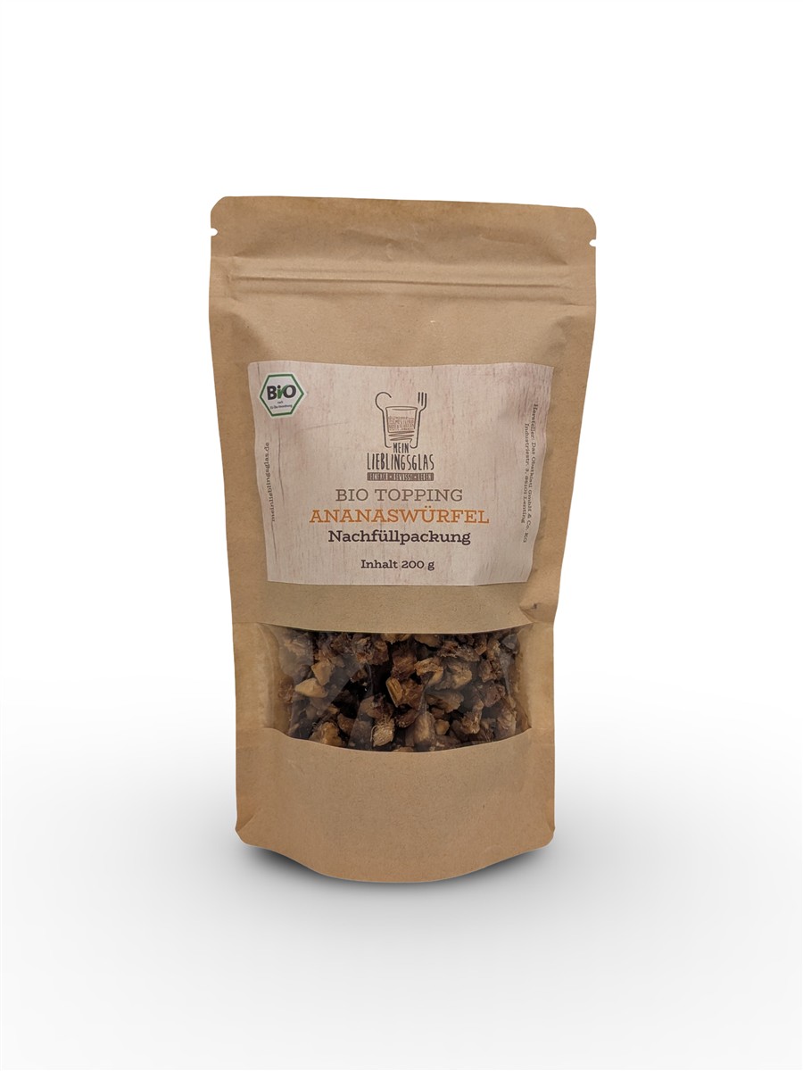 BIO Ananaswürfel - Nachfüllpackung (200g)