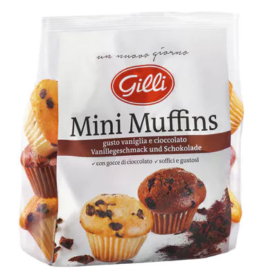 [4_3567] Gilli Mini Muffins - Vanille/Schoko (195g)