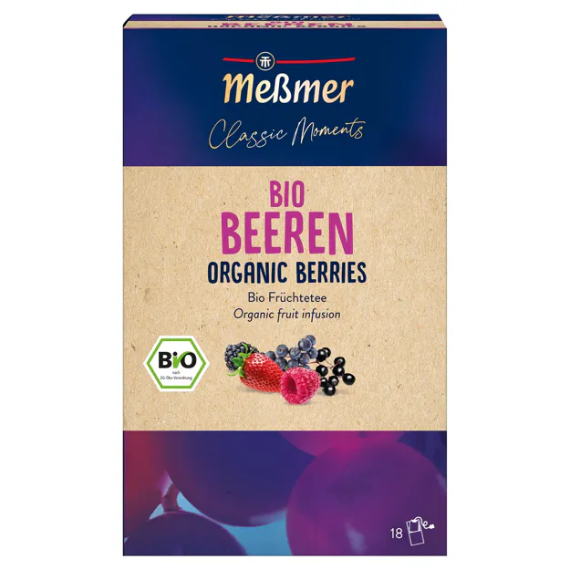 [4_4445] Meßmer Bio Beeren-Tee (18 Beutel)