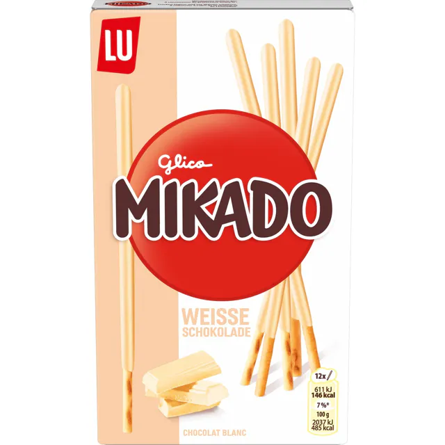 Mikado weiße Schokolade (75g)