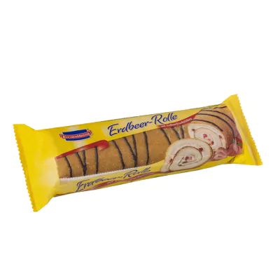[4_3569] Kuchenmeister Erdbeerrolle (400g)