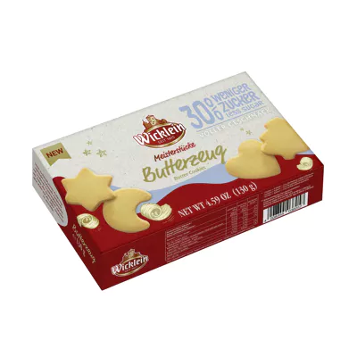 Wicklein Butterplätzchen weniger Zucker (130g)