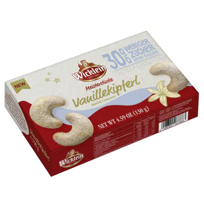 Wicklein Vanillekipferl - weniger Zucker (130g)