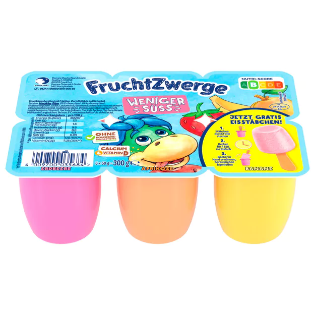 Fruchtzwerge weniger süß (6x50g)