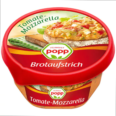 Popp Brotaufstrich - Tomate-Mozzarella (150g)