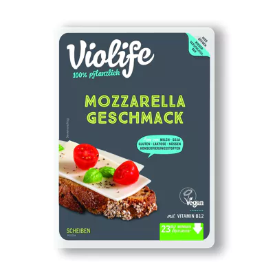 Violife Vegane Käsescheiben - Mozzarella (140g)