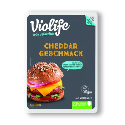 Violife Vegane Käsescheiben - Cheddar (140g)