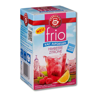 [4_4491] Teekanne Frio Himbeere-Zitrone - zum kalt aufgießen (18 Beutel)