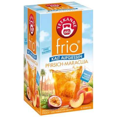 Teekanne Frio Pfirsich-Maracuja - zum kalt aufgießen (18 Beutel)