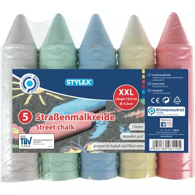 [4_6415] XXL Straßenmalkreide (5er)