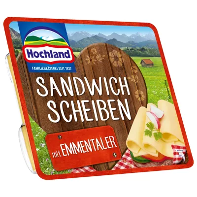 Hochland Sandwich Scheibenkäse - Emmentaler (150g)