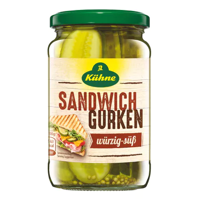 [4_4070] Kühne Sandwich Gurken (370ml)