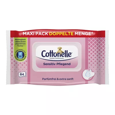 Cottonelle Feuchttücher Sensitive Pflegend (84Stk.)