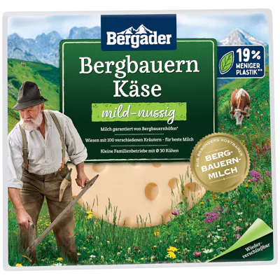 Bergader Bergbauern Käse - mild-nussig (150g)