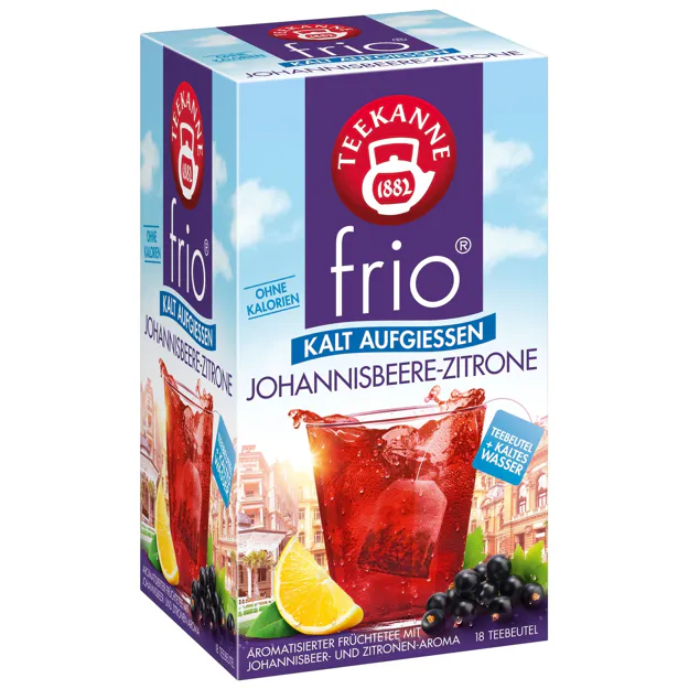 Teekanne Frio Johannisbeere-Zitrone - zum kalt aufgießen (18 Beutel)