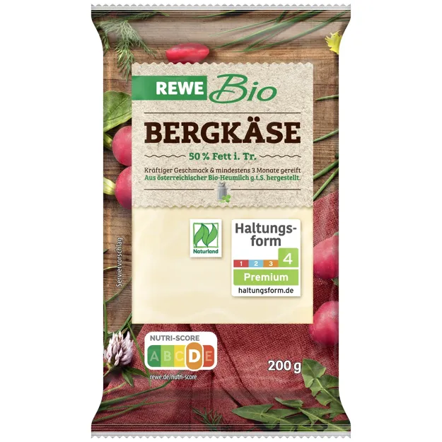 Bio Bergkäse - Stück (200g)