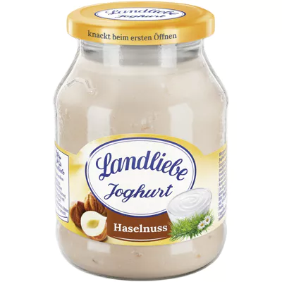 Landliebe Joghurt im Pfandglas - Haselnuss (500g)