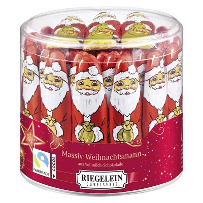 [4_0269] Riegelein Fairtrade Schokoweihnachtsmänner (ca.65x12,5g)