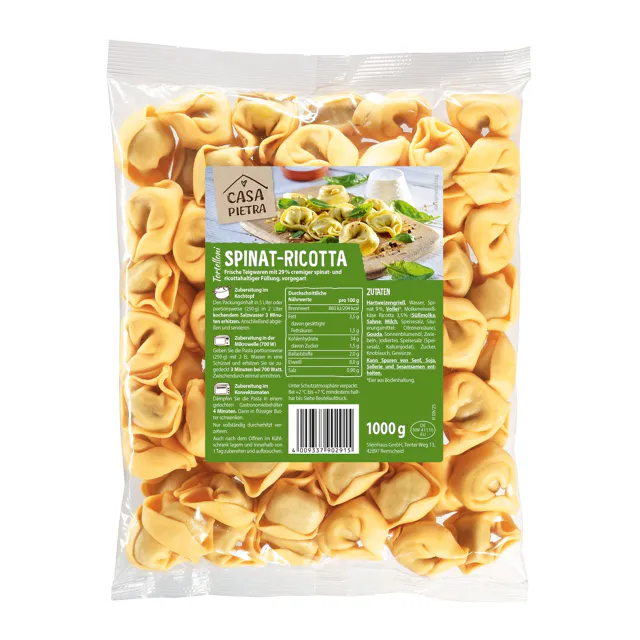 Casa Pietra Tortellini Spinat Ricotta (1000g)