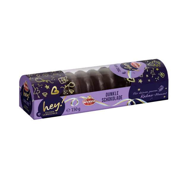 [4_0264] Wicklein hey! Mini Elisenlebkuchen Dunkle Schokolade (150g)