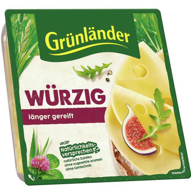 Grünländer - würzig in Scheiben (140g)