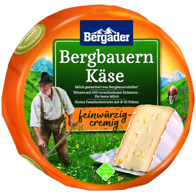 Bergader Bergbauern Käse feinwürzig-cremig (300g)