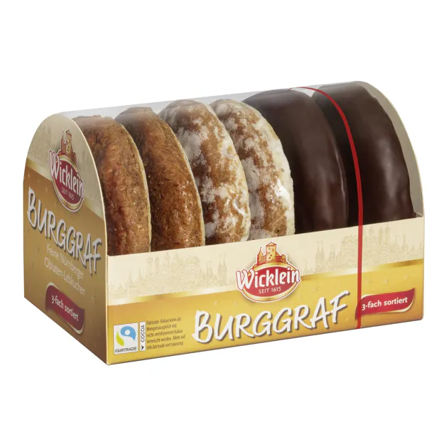 [4_0266] Wicklein Oblaten-Lebkuchen 3-fach sortiert (200g)
