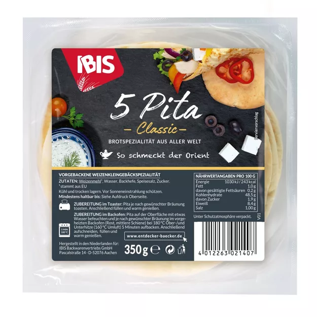 [4_7055] Ibis Pitabrot (350g)