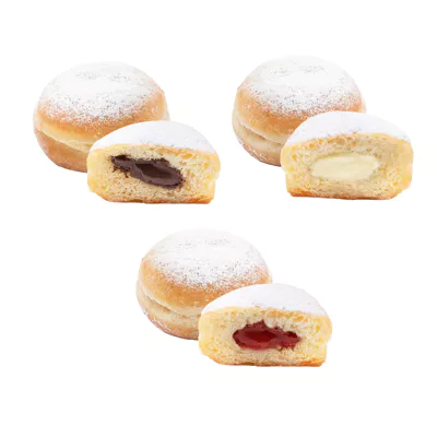 [4_6604] Micro-Krapfen 3-fach sortiert tiefkühl (84x25g)