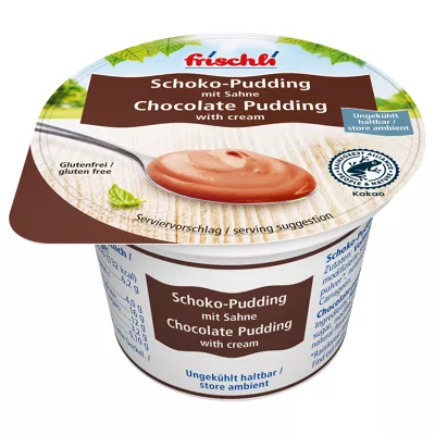 Frischli Schoko-Pudding mit Sahne (85g)
