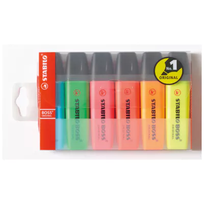Stabilo Textmarker (6Farben)