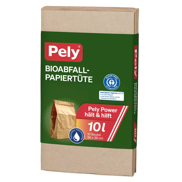 Pely Bio-Papiertüten - 10 Liter (10Stk.)