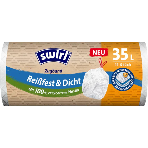 Swirl Müllbeutel mit Zugband 35L (15Stk.)