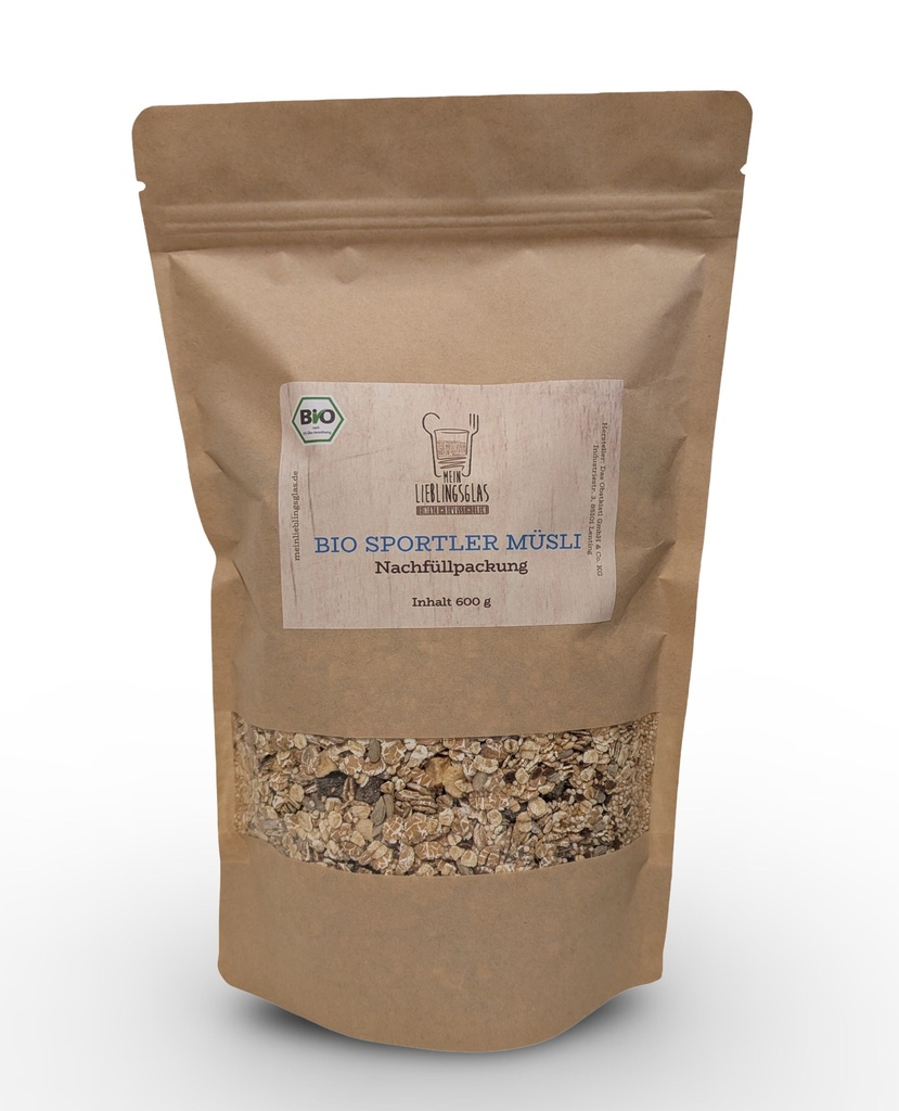 BIO Sportler Müsli - Nachfüllpackung (600g)
